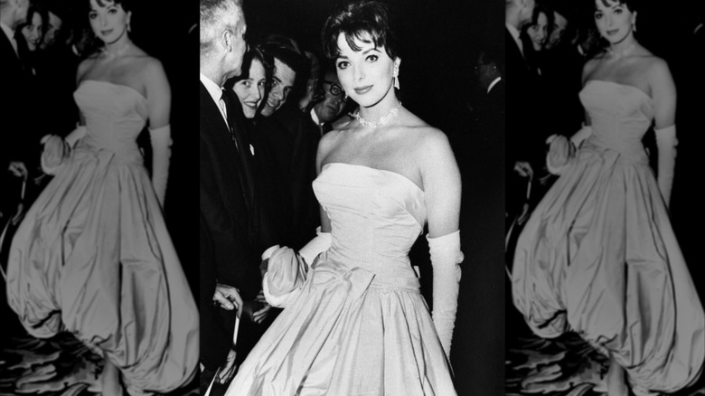 Joan Collins à la 30e cérémonie annuelle des Oscars en mars 1958