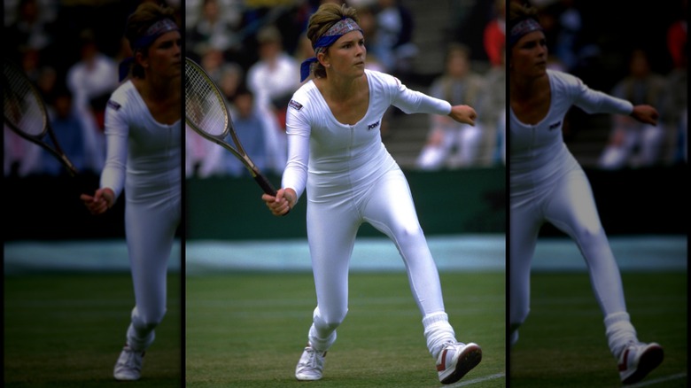 Anne White à Wimbledon en 1985