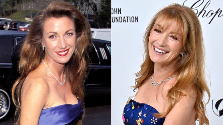 Photos côte à côte de Jane Seymour en 1995 et 2025