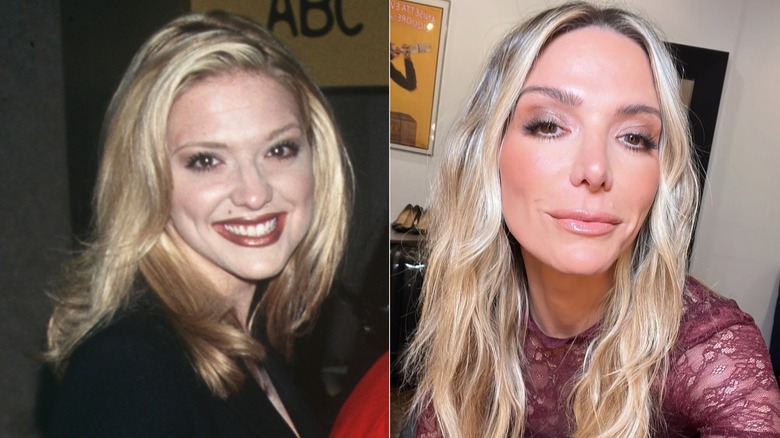 Photos côte à côte de Debbie Metanopoulos prises en 1998 (à gauche) et 2024 (à droite)