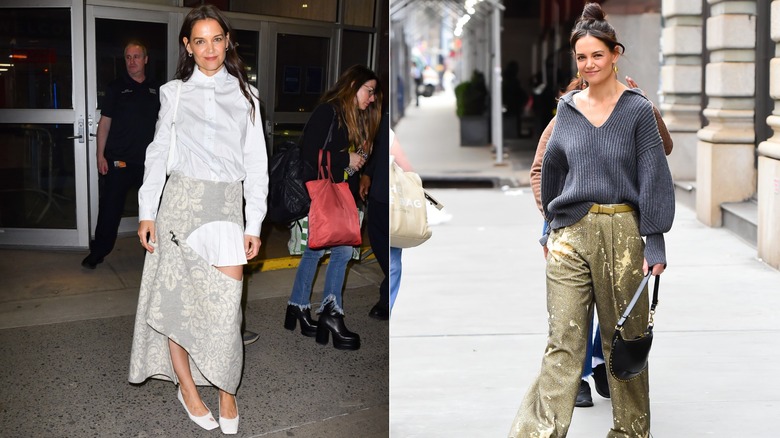 Katie Holmes au 92nd Street Y à New York en avril 2023 / Katie Holmes à SoHo à New York en avril 2023
