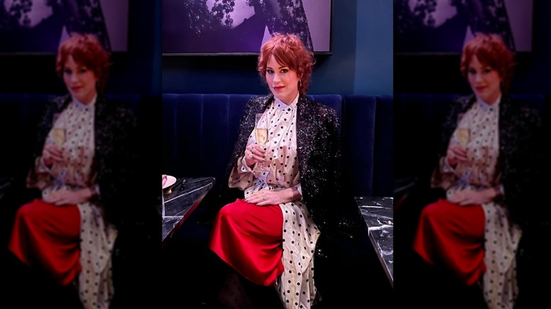 Molly Ringwald sort dîner en février 2013