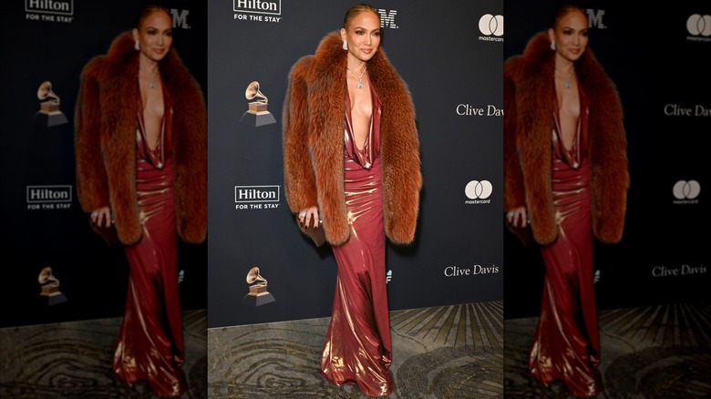 Jennifer Lopez au pré-gala annuel du 67e Grammy Awards à Los Angeles en février 2025