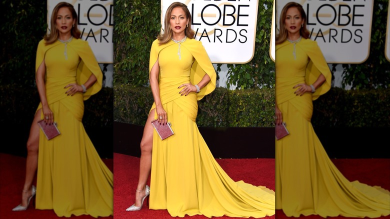 Jennifer Lopez à la 73e cérémonie annuelle des Golden Globe Awards à Beverly Hills en janvier 2016