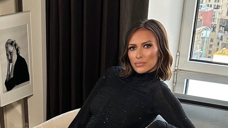 Paulina Gretzky avec une coupe de cheveux lobée à New York