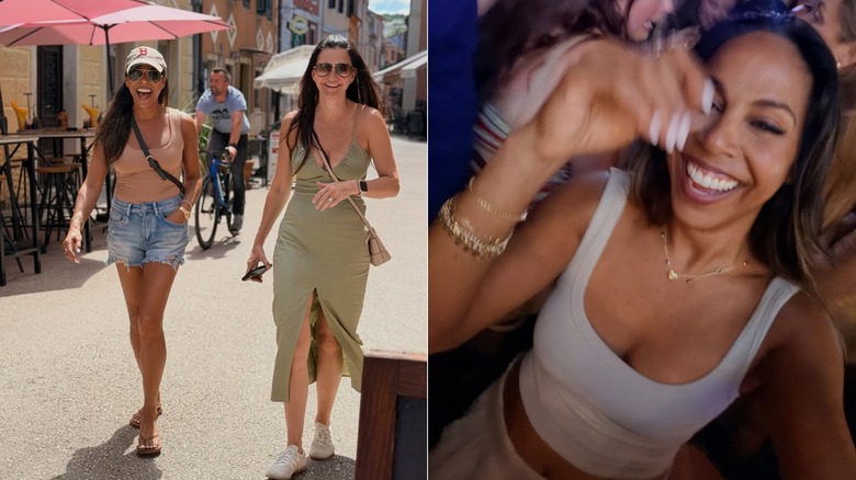 Taniya Nayak souriant et s'amusant dans deux tenues décontractées