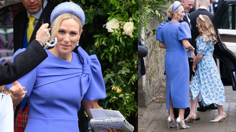 Zara Tindall au mariage de Peter Phillips et Harriet Sperling.