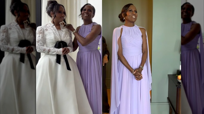 Deborah Roberts au mariage de sa fille Leila Roker.