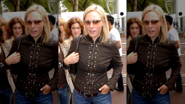 Zara Tindall à la Fashion Week de Londres 2003.