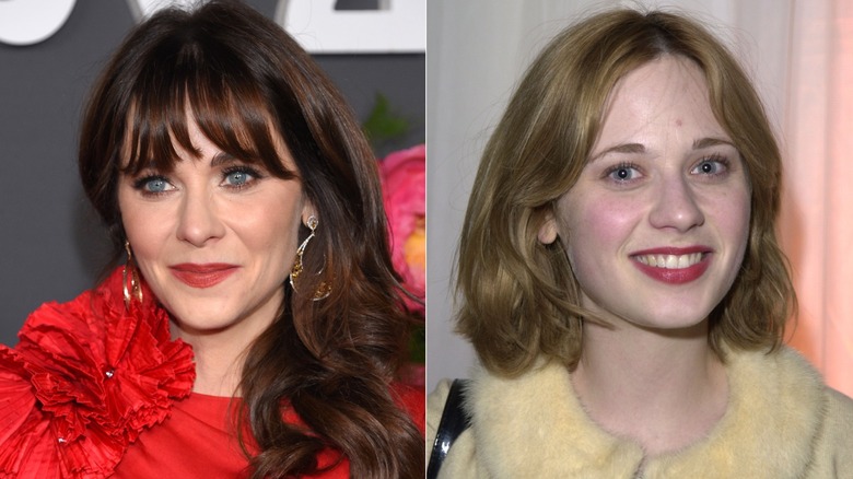 Zooey Deschanel avec et sans frange