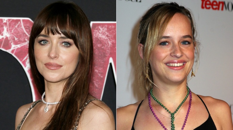 Dakota Johnson avec et sans frange