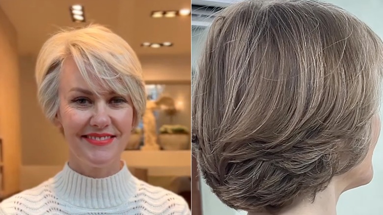 Deux personnes aux cheveux courts inspirés de la princesse Diana