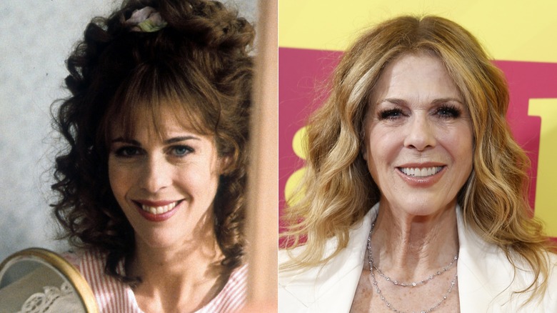 Photos côte à côte de Rita Wilson de 1995 à 2026