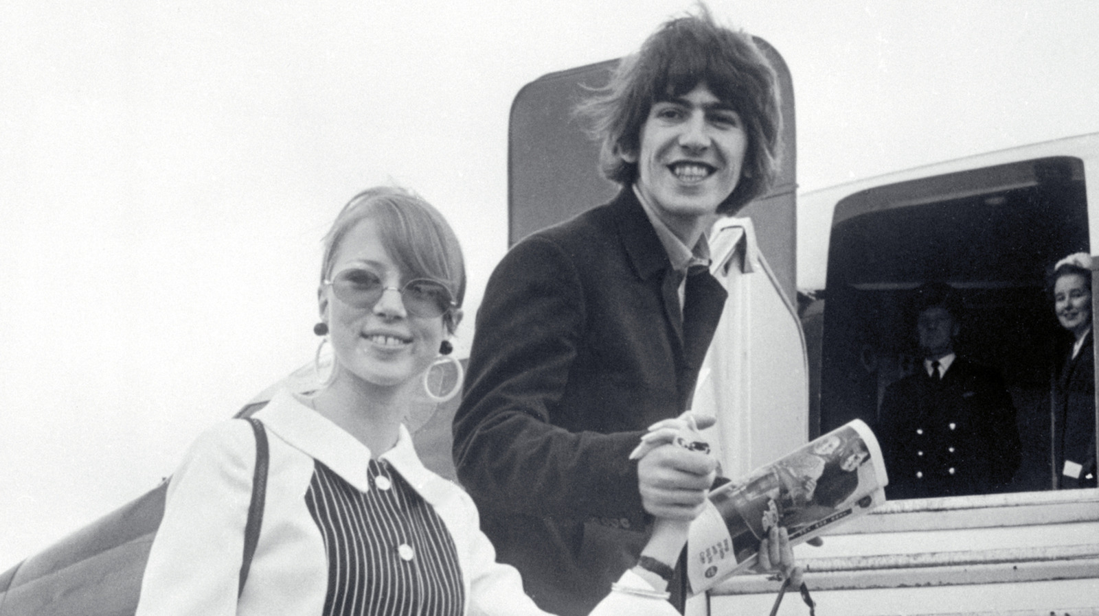 Pattie Boyd a montré son style tendance lors de sa lune de miel en 1966 avec George Harrison