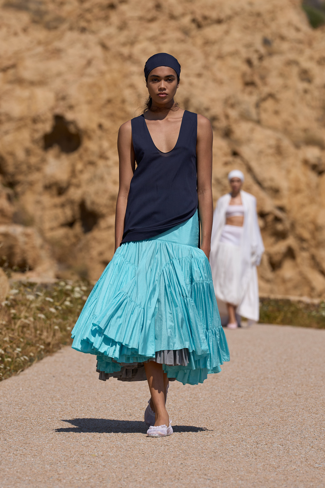 Une des jupes importantes du défilé Jacquemus.