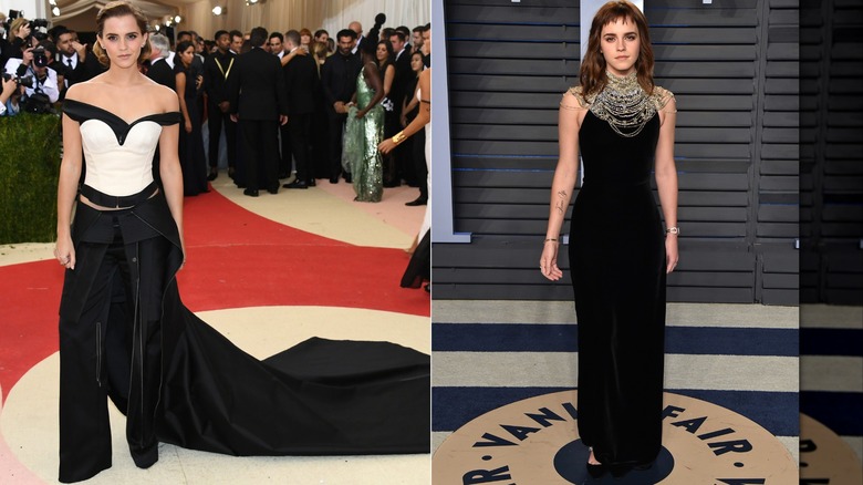 Emma Watson en 2016 et 2018