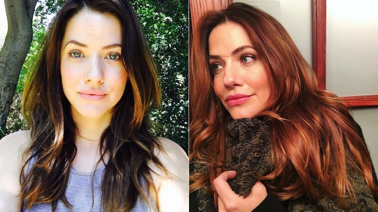 Julie Gonzalo aux cheveux ombrés et roux