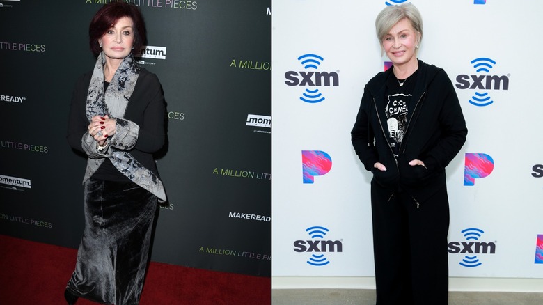 Côte à côte : Sharon Osbourne posant seule en 2019 et 2020