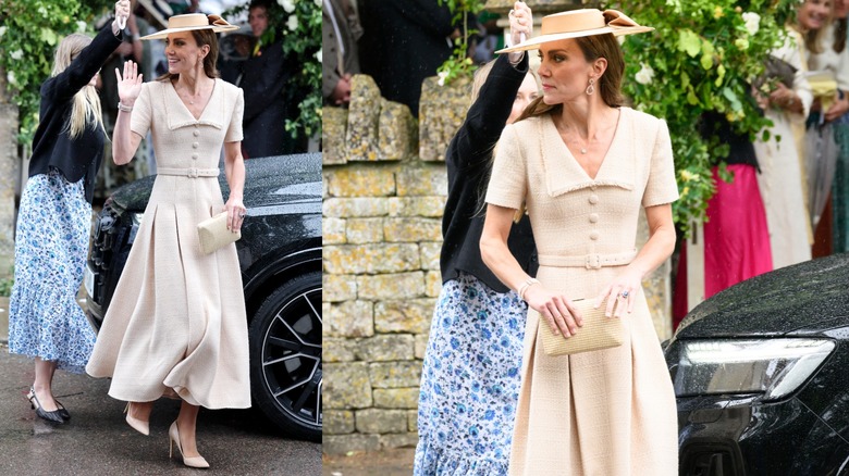 Kate Middleton au mariage de Peter Phillips et Harriet Sperling.
