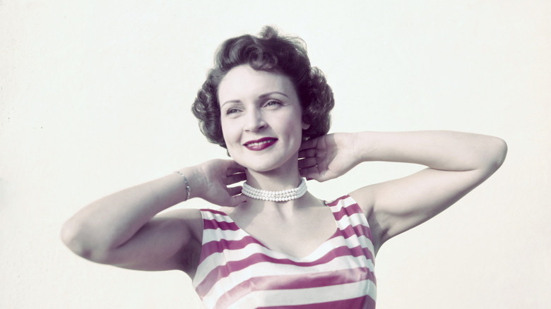 Betty White, star de la télévision, est représentée sur cette photo