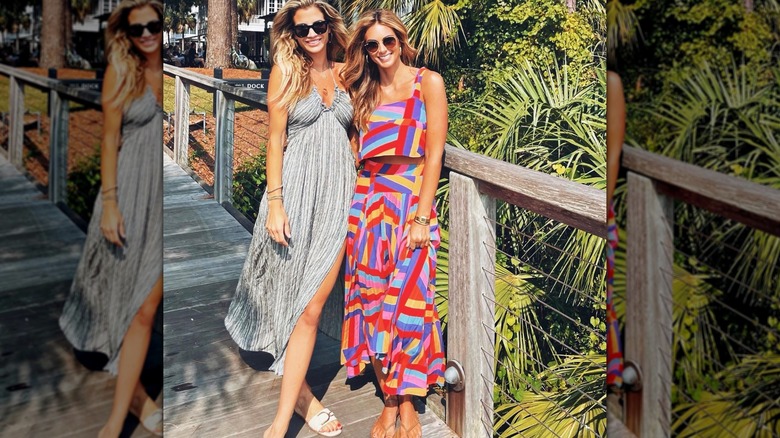 Naomie Olindo et Chelsea Meissner portent des robes longues