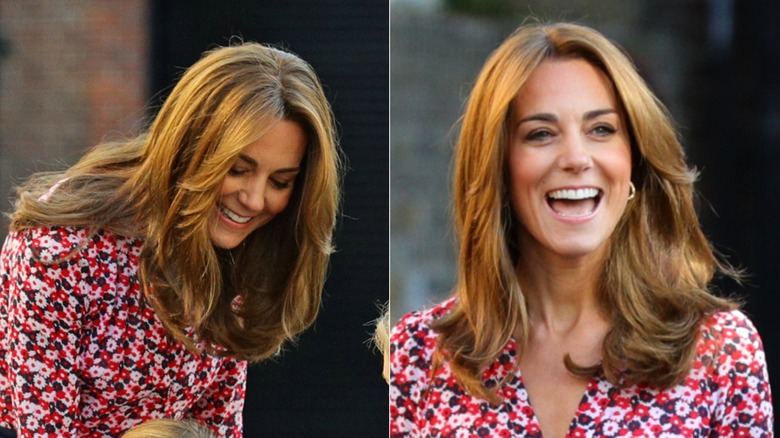 Kate Middleton avec des reflets blond miel en septembre 2019