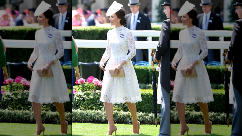 Catherine, duchesse de Cambridge, au premier jour du Royal Ascot à Ascot, en Angleterre, en juin 2017
