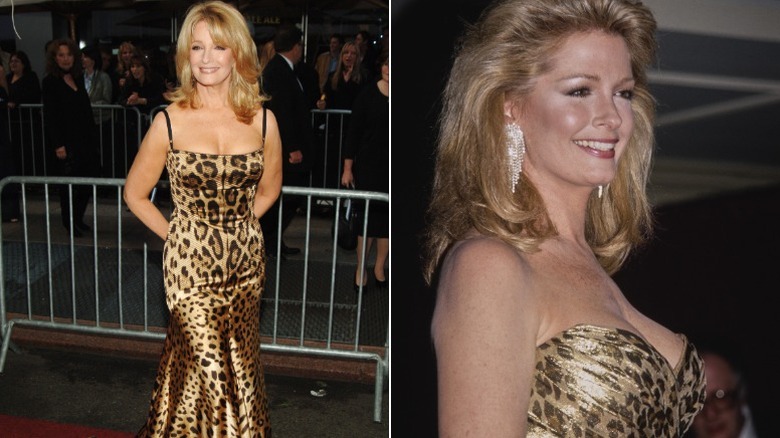 Deidre Hall portant un imprimé animalier aux Daytime Emmy Awards en 2005 et 1992