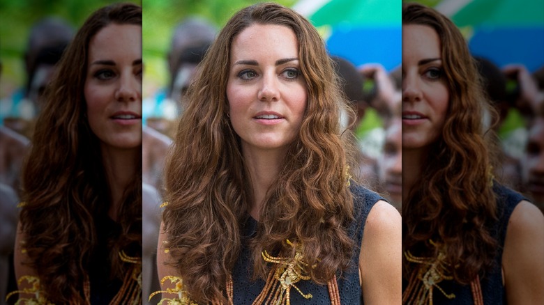 Kate Middleton lors d'un voyage aux Îles Salomon en 2012.