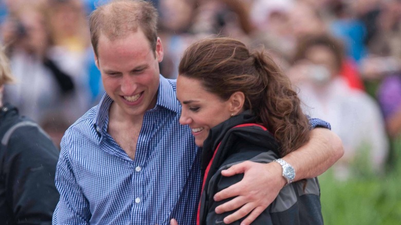 Kate Middleton et le prince William après une promenade en bateau lors de leur voyage au Canada en 2011.