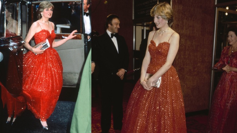 La princesse Diana à la première de 