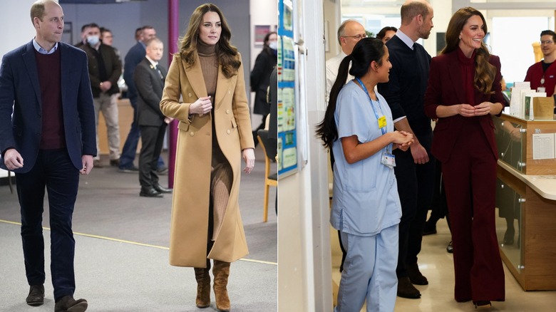 Kate Middleton et le prince William en visites royales en janvier 2022 et janvier 2026