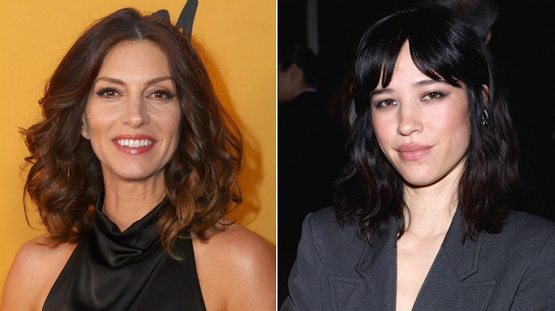 Dawn Olivieri et Kelsey Asbille posent lors d'événements