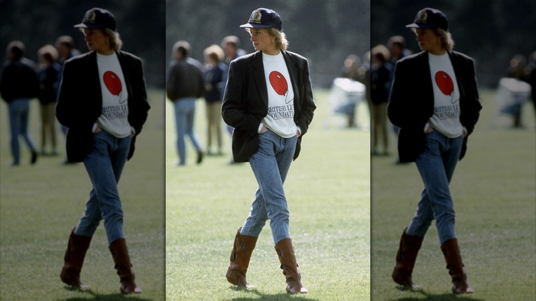 La princesse Diana au Guards Polo Club.