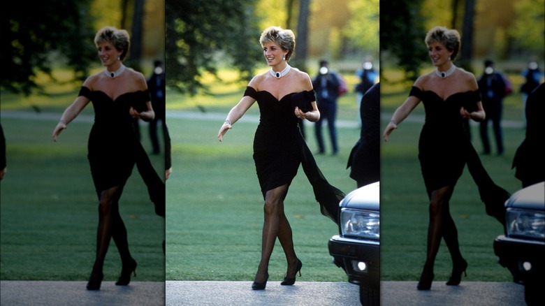 La princesse Diana la porte 