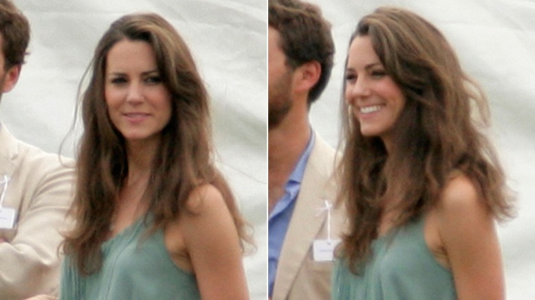 Kate Middleton sourit en regardant un match de polo