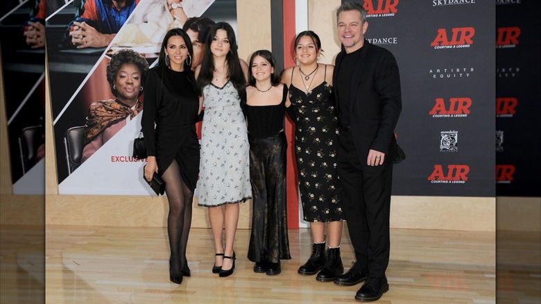 Matt Damon et ses filles au 