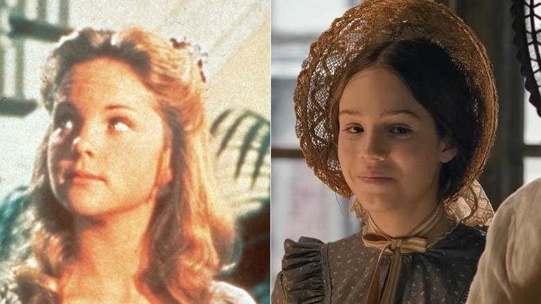 ﻿Melissa Sue Anderson qui joue Mary Ingalls dans ﻿﻿La Petite Maison dans la Prairie en 1974 (à gauche) et ﻿Melissa Sue Anderson qui joue Mary Ingalls dans ﻿﻿La Petite Maison dans la Prairie en 2026 (à droite)