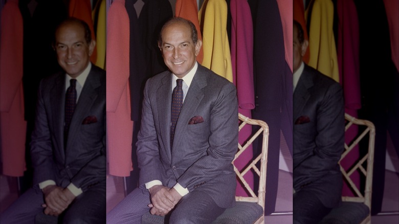 Un portrait d'Oscar de la Renta en 1988.