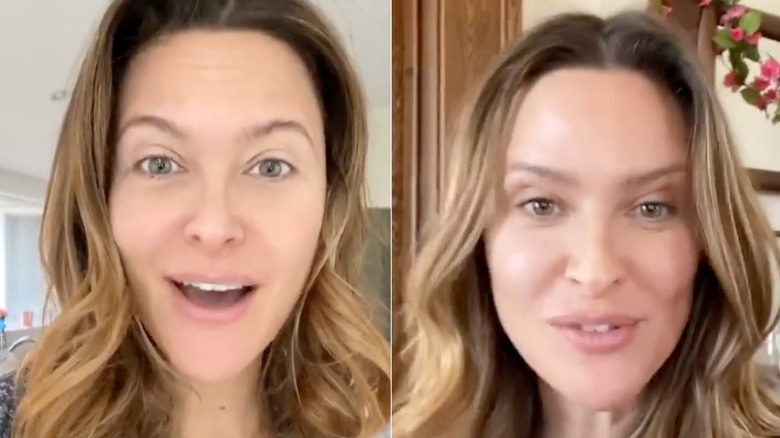 Jill Wagner aux cheveux ondulés