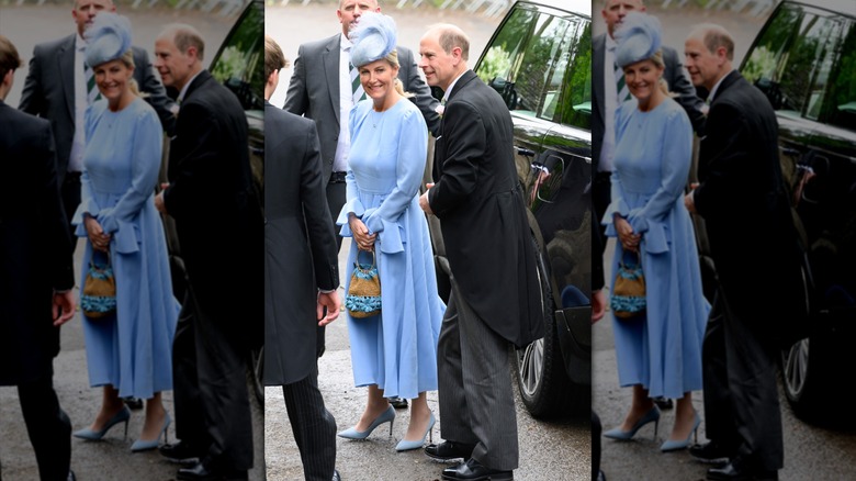 Le duc et la duchesse de Sussex au mariage de Peter Philips