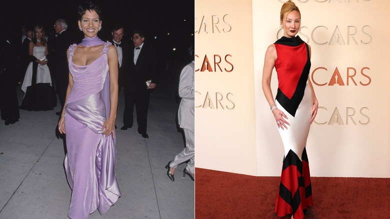 (à gauche) Halle Berry aux Oscars 1996 (à droite) Miyako Bellizzi aux Oscars 2026