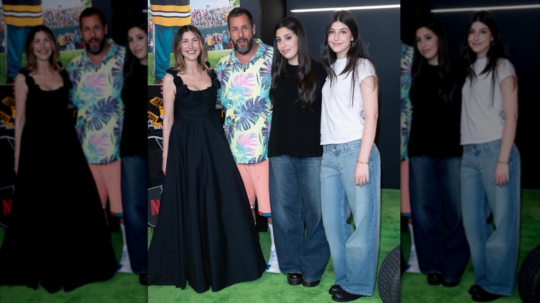 Adam Sandler, Jackie Sandler, Sadie Sandler et Sunny Sandler assistent à la première de Netflix « Happy Gilmore 2 » au Jazz at Lincoln Center, New York, NY, le 21 juillet 2025