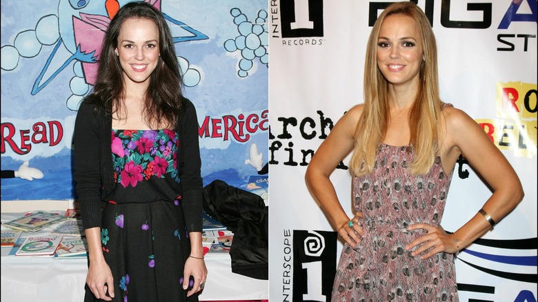 Erin Cahill aux cheveux bruns et blonds