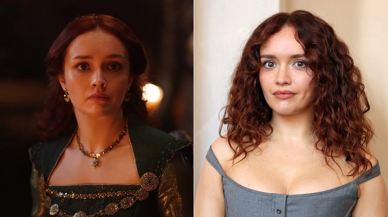 Olivia Cooke dans le rôle d'Alicent Hightower dans House of the Dragon et hors de son personnage