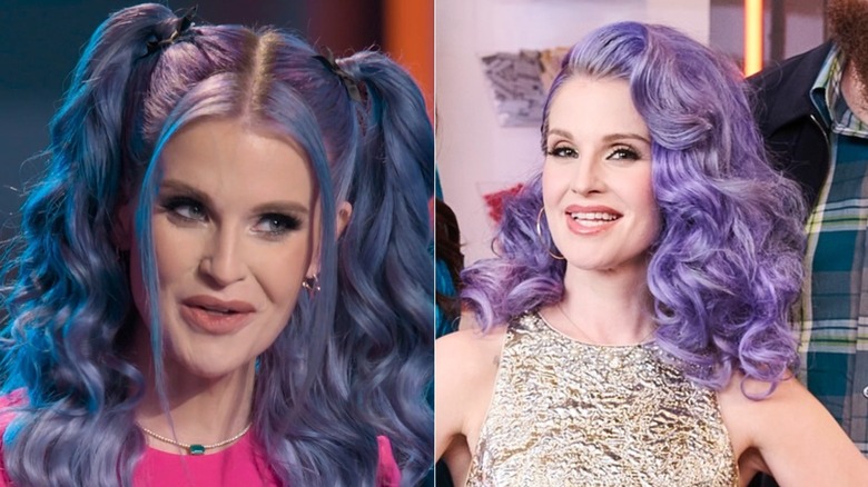 Kelly Osbourne sur LEGO Masters dans les cheveux lavande à deux occasions différentes