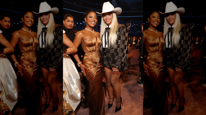 Beyoncé aux Grammys 2024 avec Victoria Monet