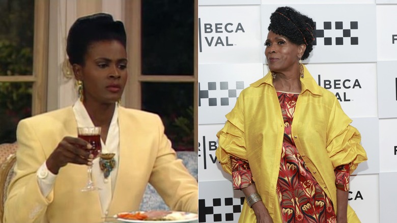 Janet Hubert dans le rôle de son personnage tante Viv dans 