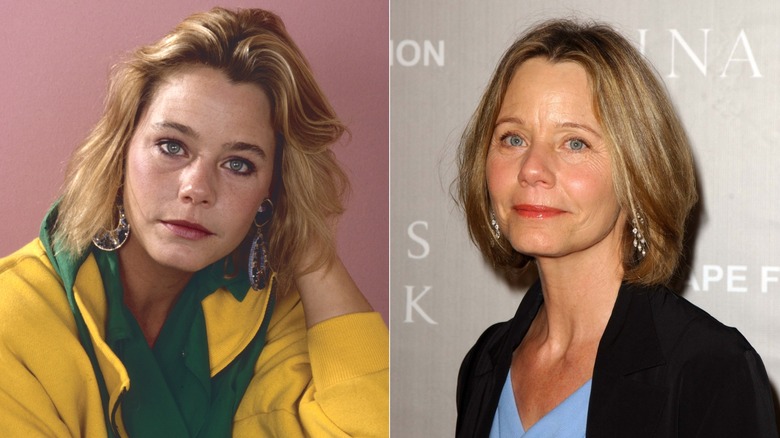 Susan Dey photographiée en 1986 (à gauche) et Susan Dey souriante photographiée en 2006 (à droite)