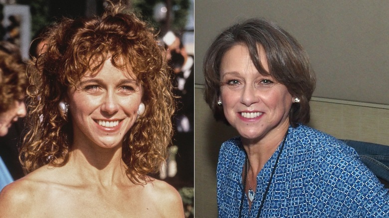Michele Greene photographiée en 1990 (à gauche) et Michele Greene photographiée en 2019 (à droite)